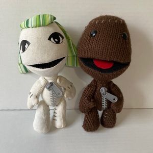 Little Big Planet Plush Lot Sackboy brown
